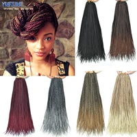 crochet braids for afro women box braids crochet hair ombre hook braiding hair bulk synthetic hair extensions blonde grey bug