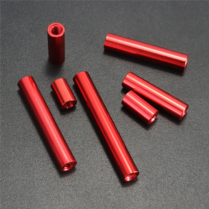 

Universal 10pcs M3 Round Aluminum Alloy Long Nut Studs Standoff Spacer For RC Parts Fastener 8/10/15/20/25/30/35mm