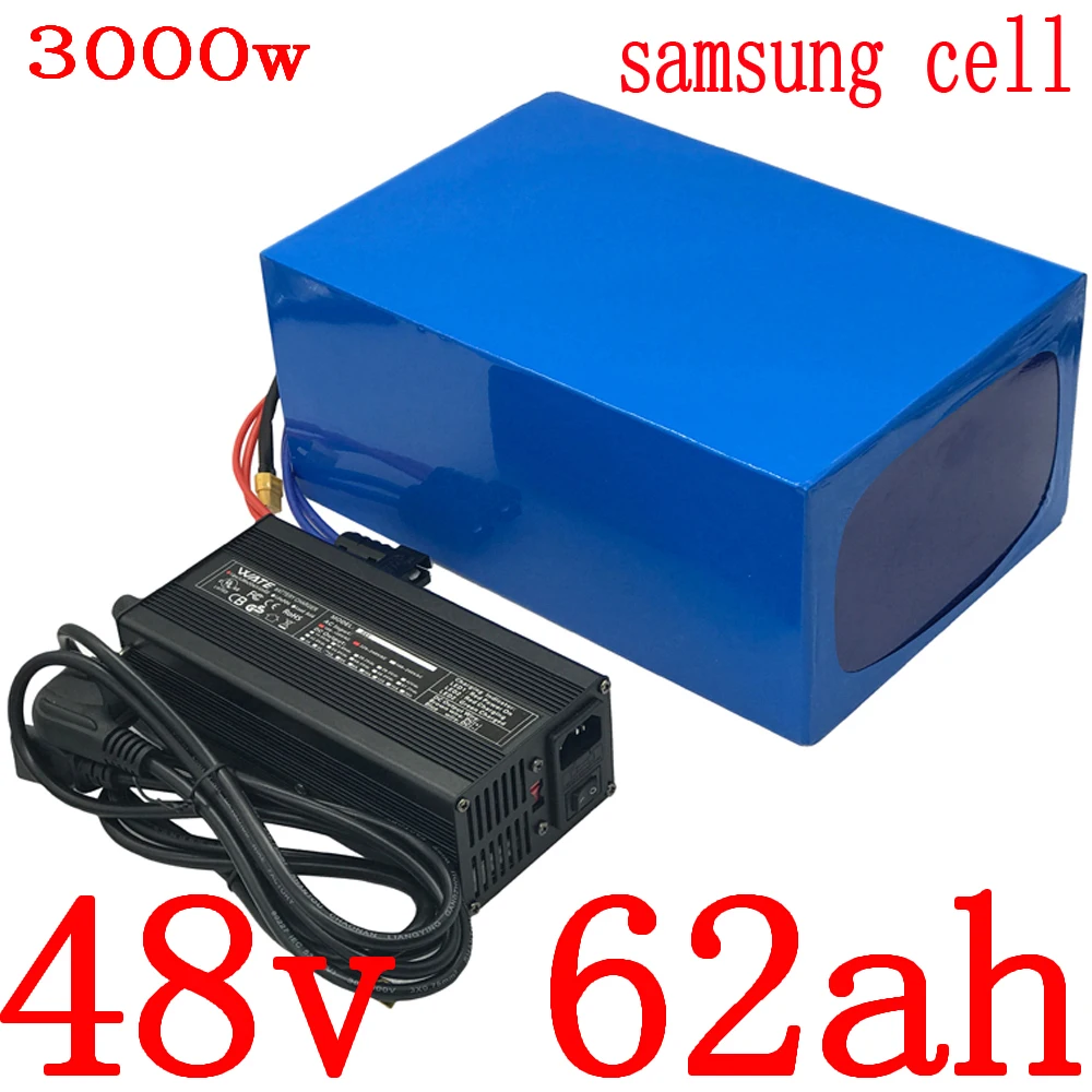 48V Батарея пакет 3000W 2000W 1000W литиевый аккумулятор для скутера 60AH 55Ah 50Ah 45Ah 40Ah 35Ah 30Ah