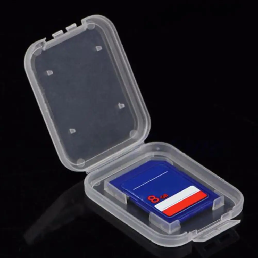 10Pcs Portable Lightweight Clear Standard SD SDHC Memory Card Anti-lost Case Storage Holder Box | Компьютеры и офис