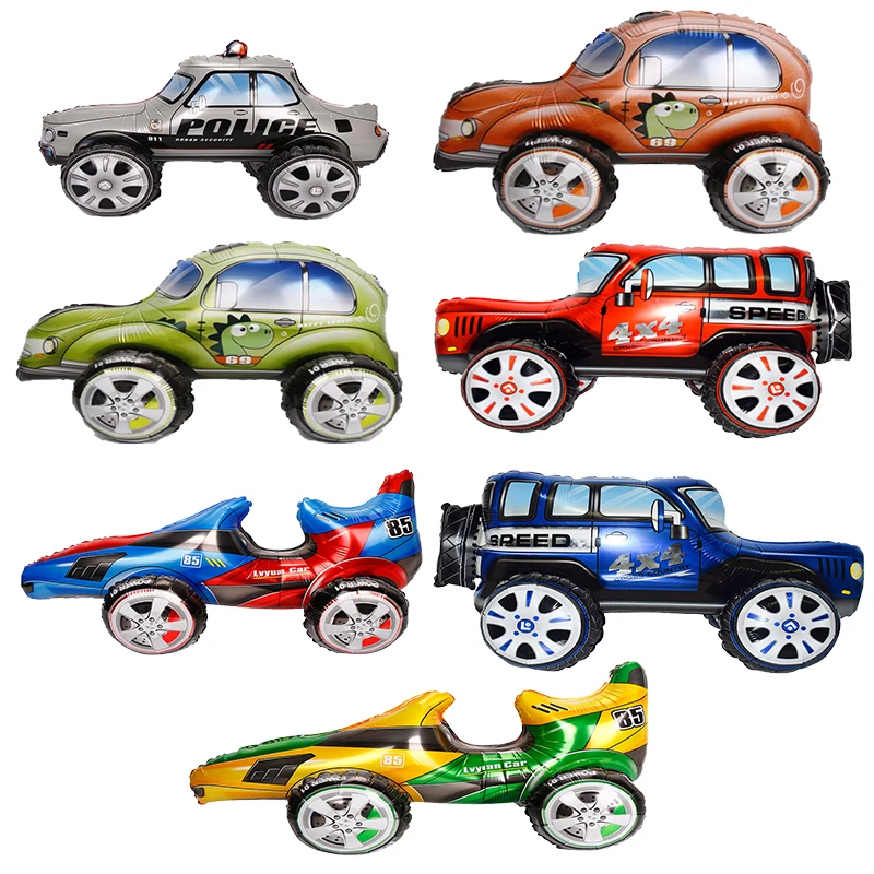 Большой автомобильный воздушный шар из фольги 4D внедорожник полицейский