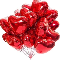 1005020pcs 18inch valentine balloons red heart balloons valentines day decor helium inflatable balloons wedding party decor