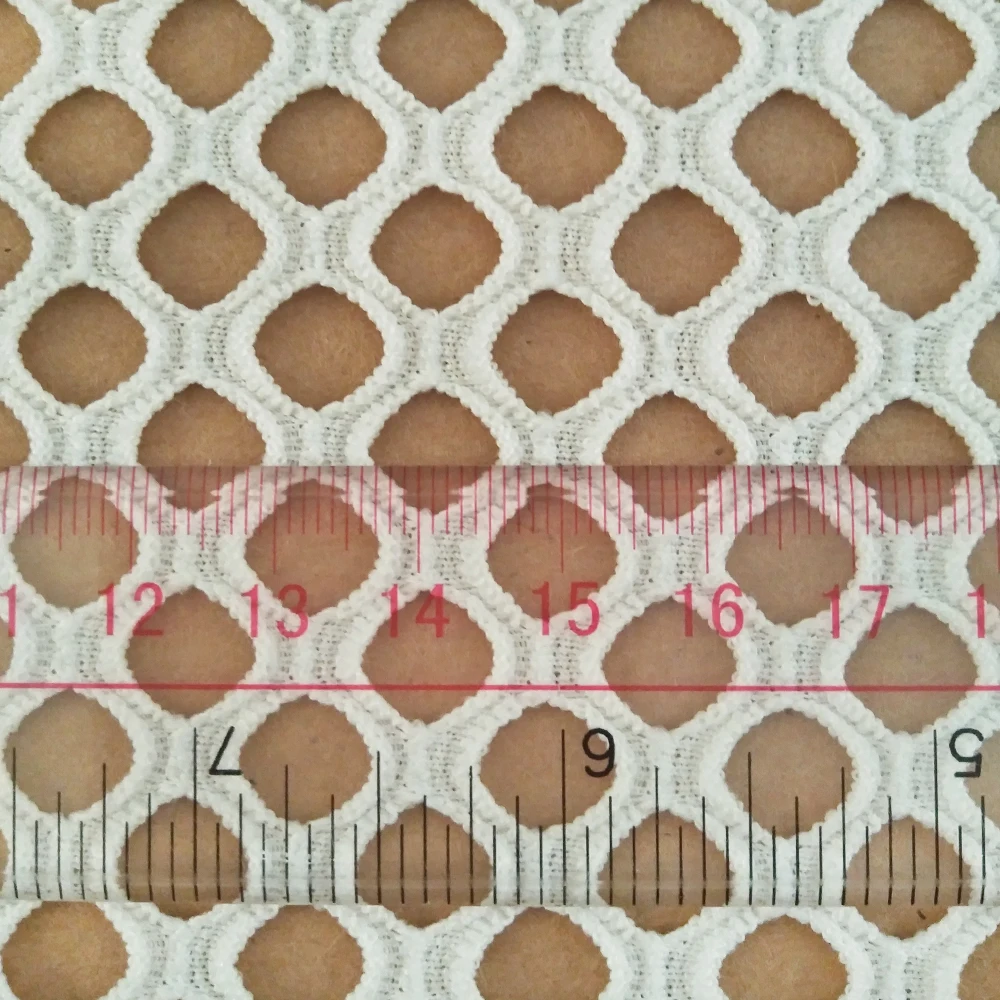 Новая французская эластичная полиэфирная белая сетчатая ткань черная