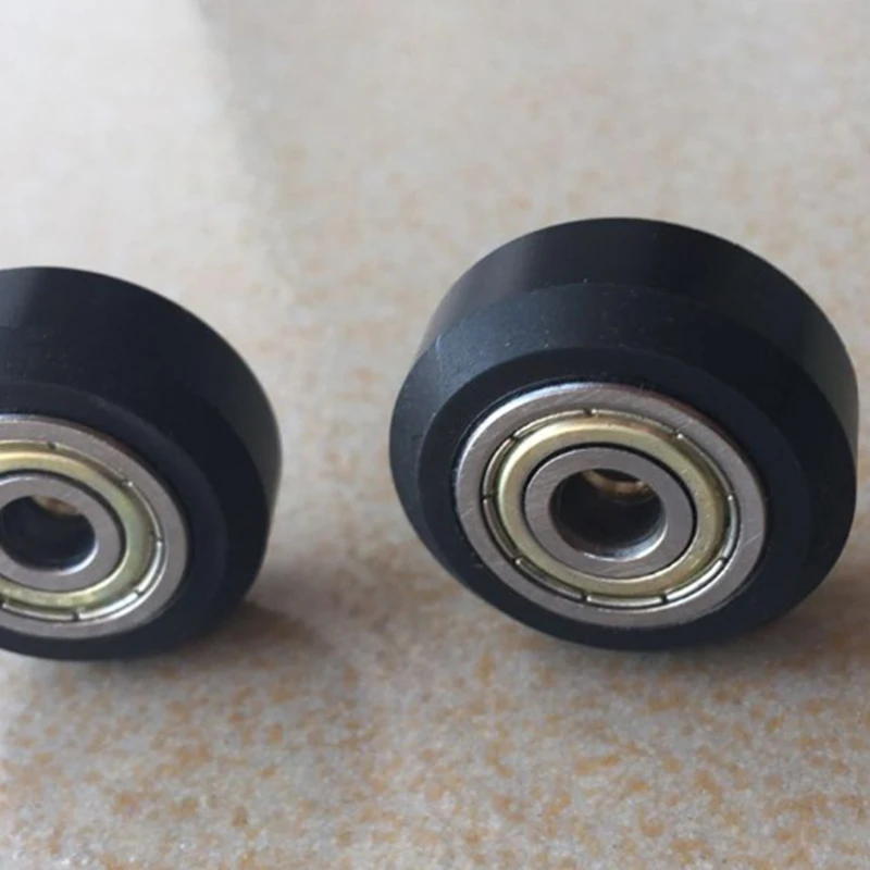 20pcsslot pom plastic wheel pulleys ball bearings 625zz 3d printer parts round idler gear perlin part v 3d printer accessories free global shipping