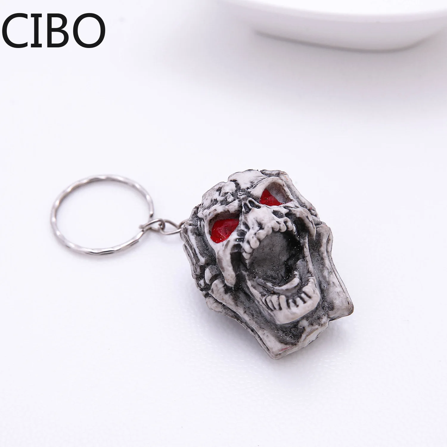 Новинка 2019 брелок с красным черепом со скелетом красное Хэллоуин ужасом