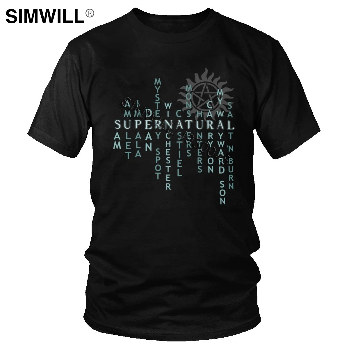 

Stylish Supernatural Hunter Quote T Shirts Men 100% Cotton T-Shirt Round Collar Short Sleeve Winchester Bros Life Tee Tops