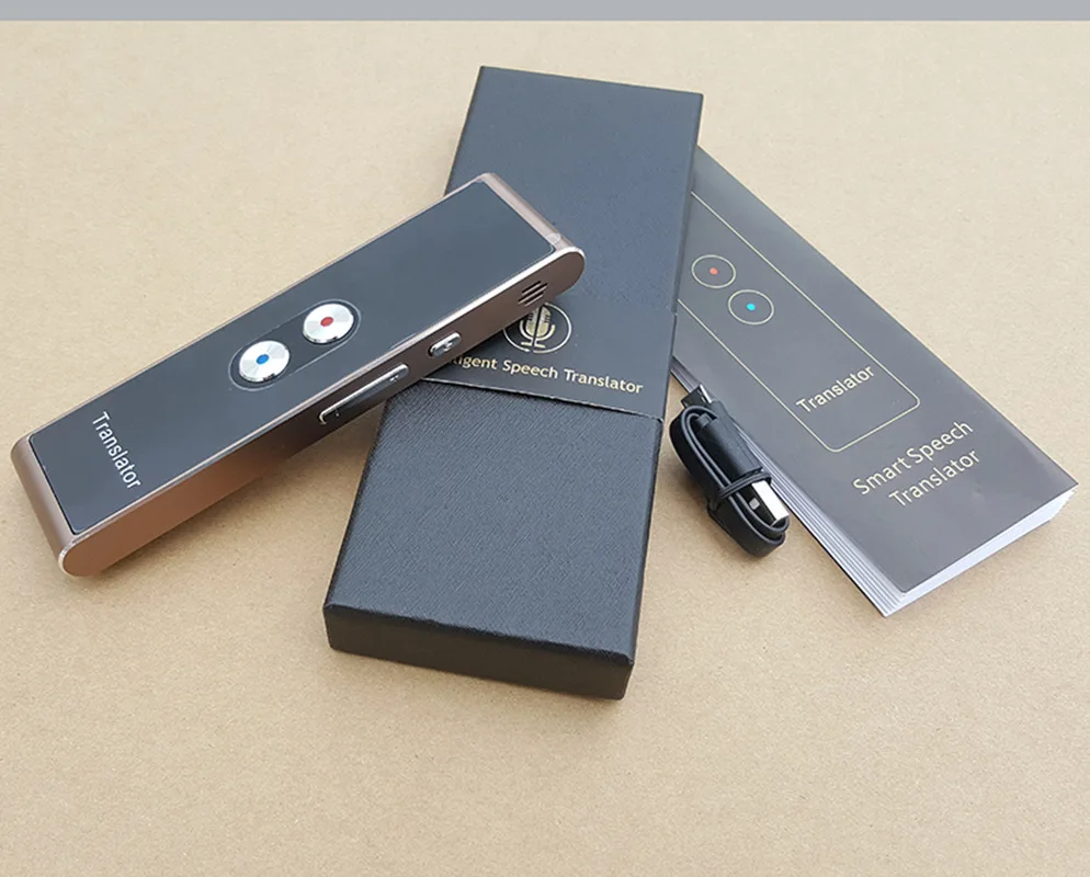 

Voice Translator 40 Languages Multi Languages Instant Translate Mini Wireless Real Time Translator APP Bluetooth Device