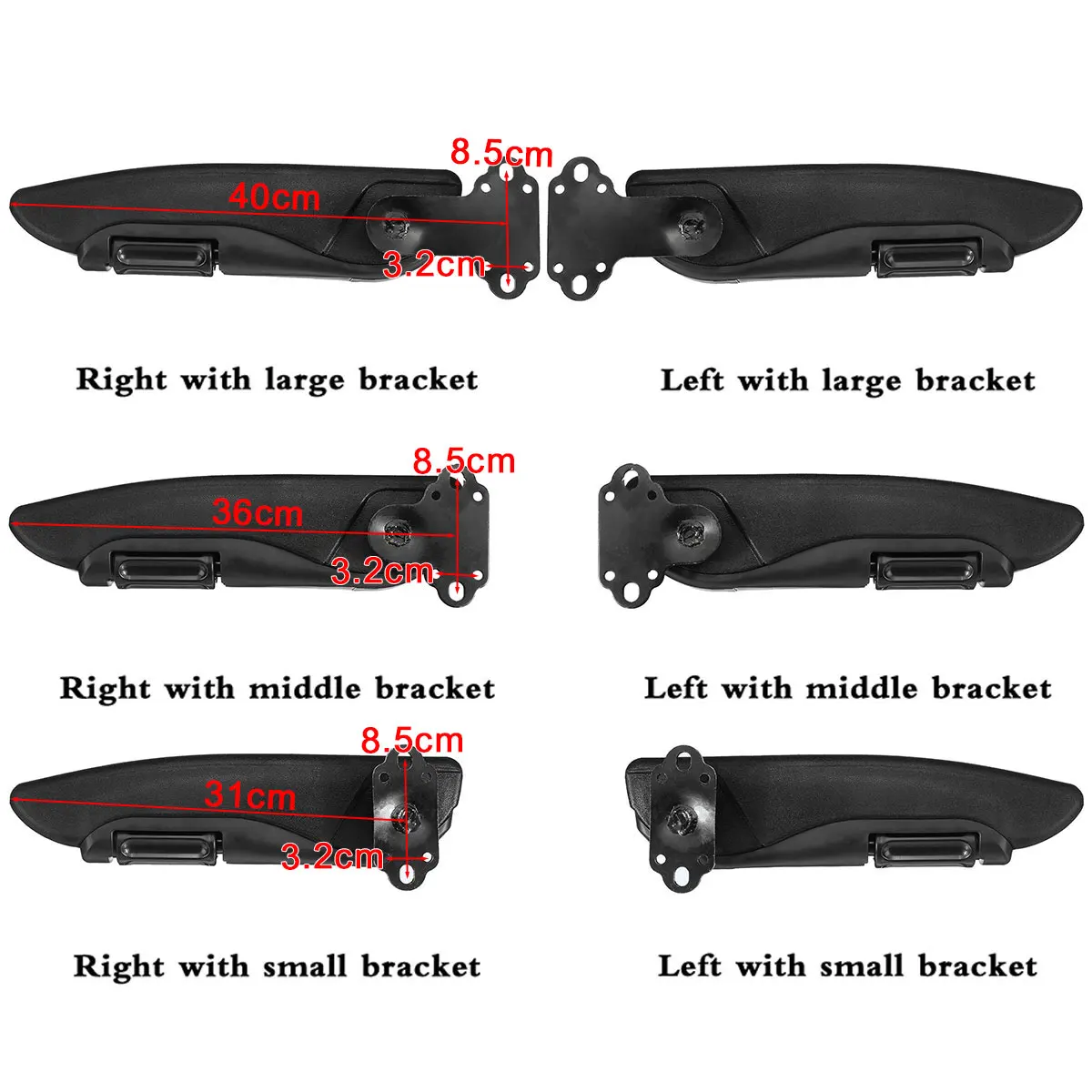 Универсальный подлокотник для автомобильного сиденья регулируемый ручной