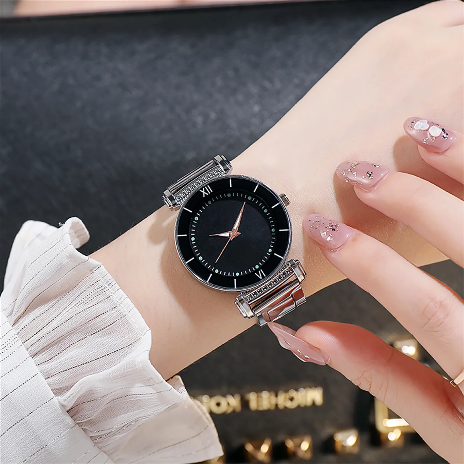 

Nice Fashion Trend Luxury WomenS Watches Quartz Watch Stainless Steel Dial Casual Bracele Watch Relogio Feminino Dropshipping