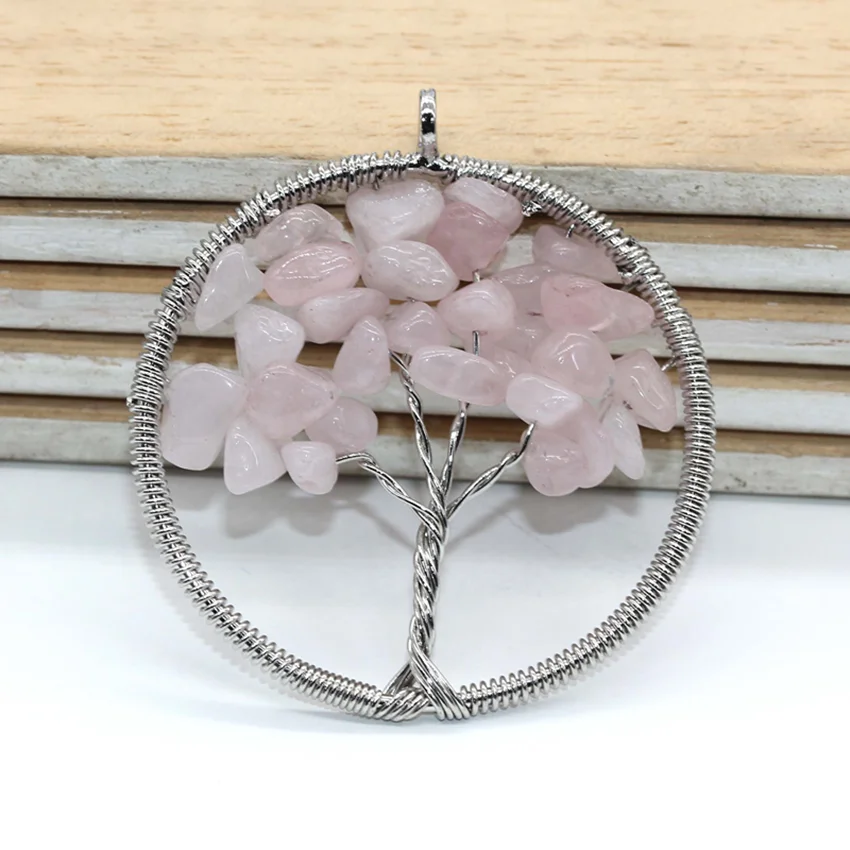 Популярные Подвески из крафт бусин с серебряным покрытием|f pendant|pink quartzwire wrap |