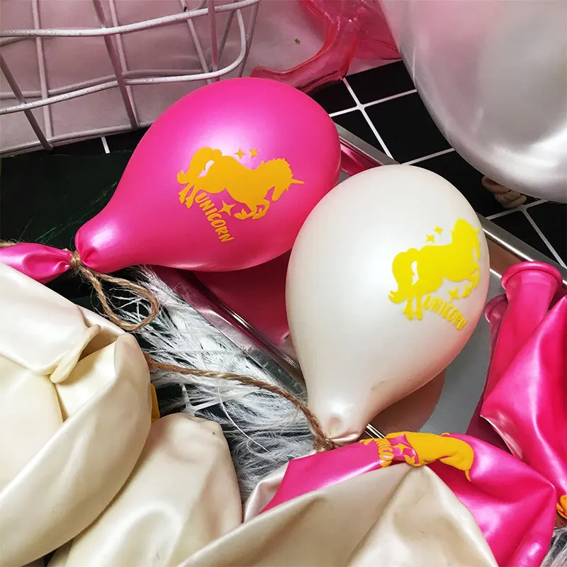 10pcs Unicorn Party Balloons Birthday Baloon Decoration Latex Balloon | Дом и сад