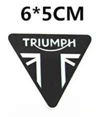 Гоночный шлем 3 м набор наклеек s для triumph логотип мотоциклетный топливный бак Предупреждение ющая этикетка Предупреждение ющая наклейка - Цвет: Серебристый