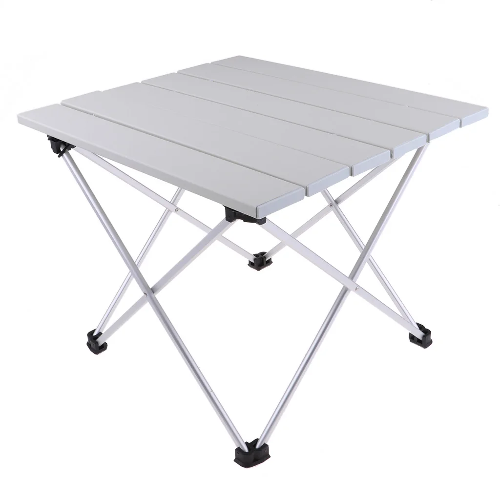 

Outdoor Aluminium Folding Picnic Camping Desk Table with Convenient Carry Bag