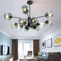 modern magic bean chandelier lighting for living room glass ball hanging lamp for restaurant lights fixtures luminaire decor