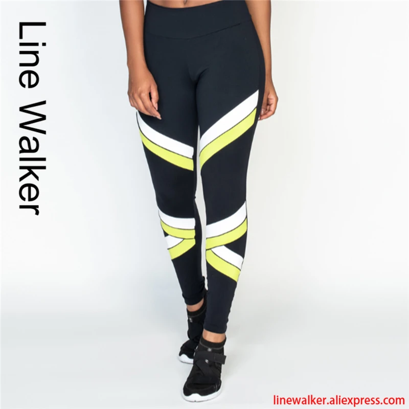 Штаны для йоги с принтом леггинсы высокой талией спортивные женские фитнеса пуш