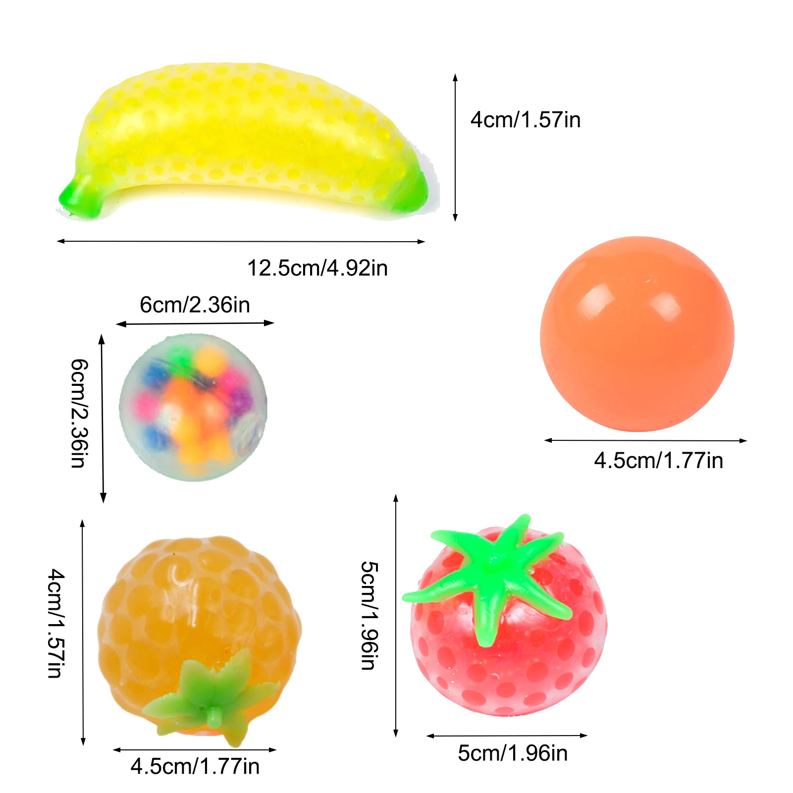 

9pcs Anti Stress Ball Stress Reliever Toy For Children Adult Fidget Decompression Toy Squeeze Ball Antistress Sensory Toy Gift