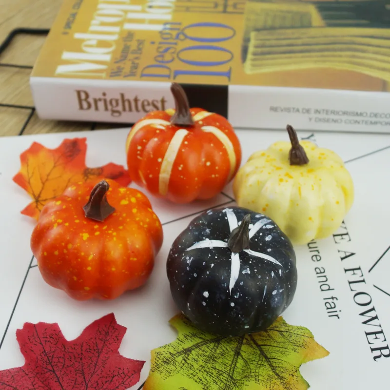 6 шт. Хэллоуин Тыква поддельные овощи моделирование искусственная DIY ремесло для