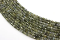 natural hard faceted labradorite loose rondelle beads strand 4 by 6mm for jewelry diy making necklace bracelet
