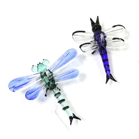 hanging insect animal mini figurines glass pendant colorful cute dragonfly butterfly ornaments easter home garden decor supplies
