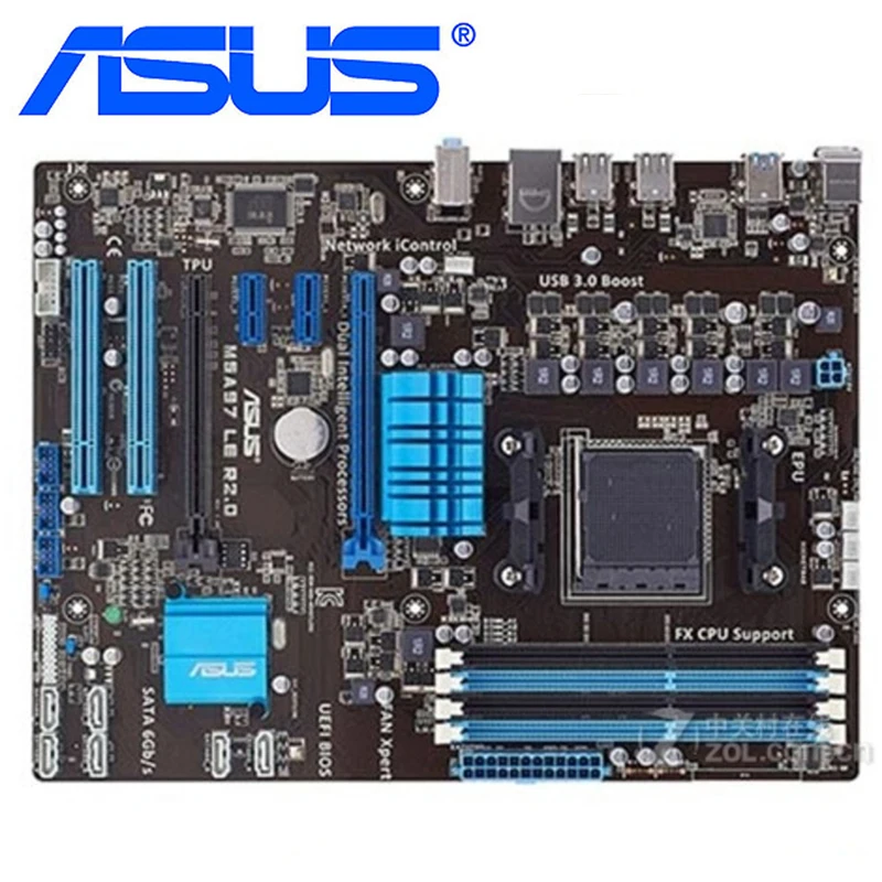 Материнская плата ASUS M5A97 LE R2.0 разъем AM3 + DDR3 32 ГБ для AMD 970 материнская настольного