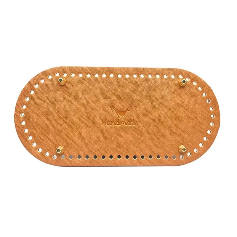 brown DIY Knitting Crochet Bag Nail Bottom Shaper Pad Insert Cushion Base for Handbag Purse Making - Цвет: brown
