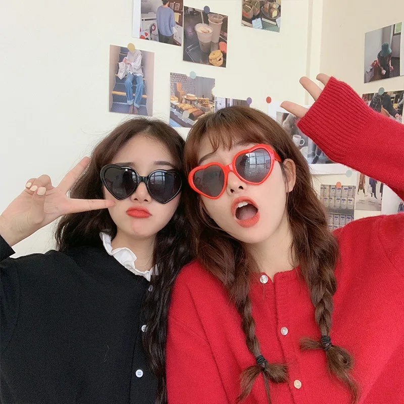 Очки солнцезащитные с эффектом d в форме сердца | Аксессуары для одежды