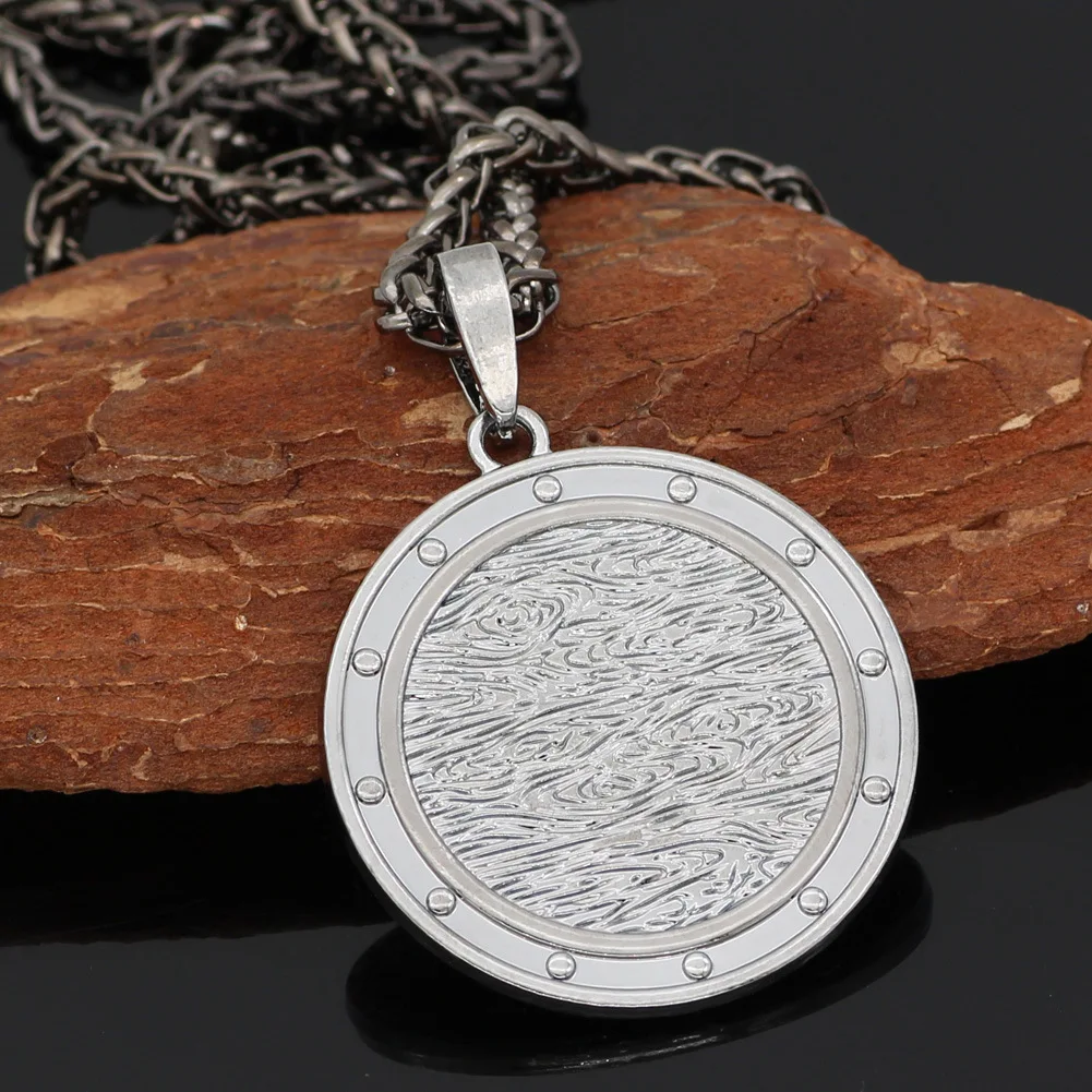 

Double-sided Viking Viking Odin Logo Compass Luna Rune Punk Retro Men's and Women's Pendant Necklace Best Gift Jewelry