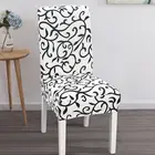 1 шт., обеденный Чехол для стула, чехол, эластичный съемный чехол для стула с защитой от грязи, моющийся протектор для стула для свадьбы, отеля