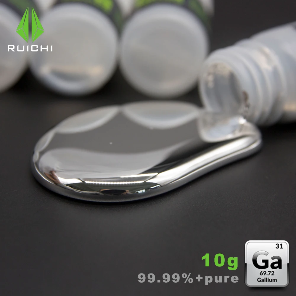 

10 Grams 99.99% Pure Refine 4N Liquid Gallium metal Element 31 Free Shipping