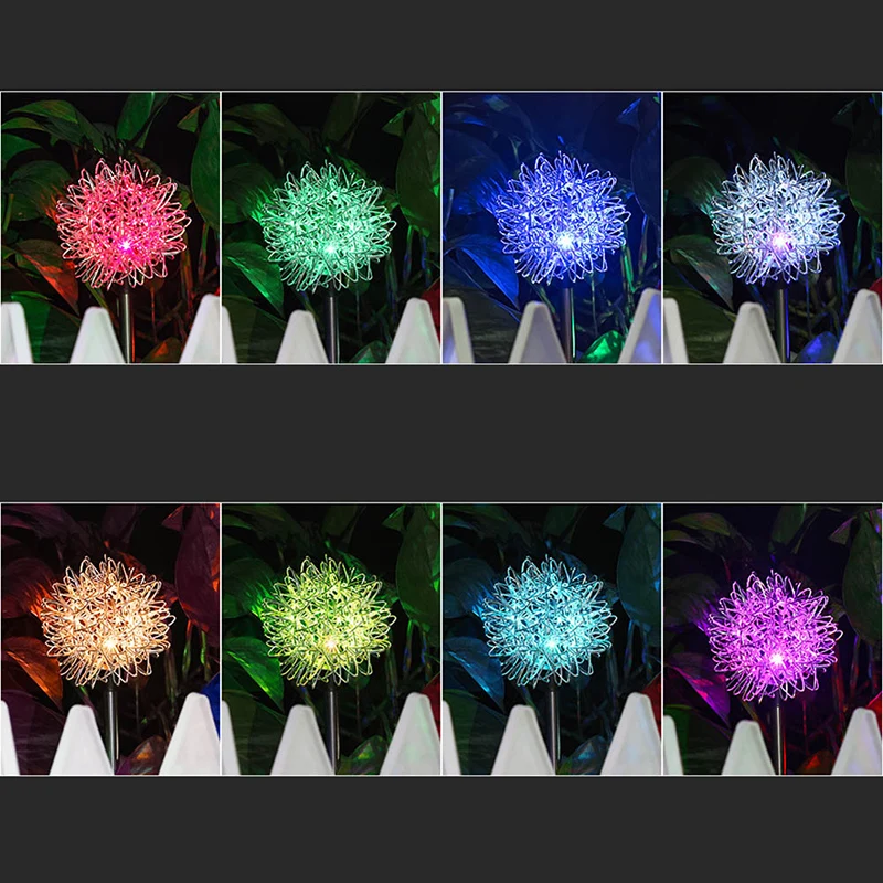 

Solar Landscape Light Plant Shape Outdoor Unique Courtyard Lawn Lamp For Garden Patio Decoration ADW889