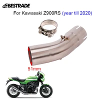 mid pipe for kawasaki z900rs until 2020 motorcycle middle link pipe connector tube exhaust section tips stainless steel