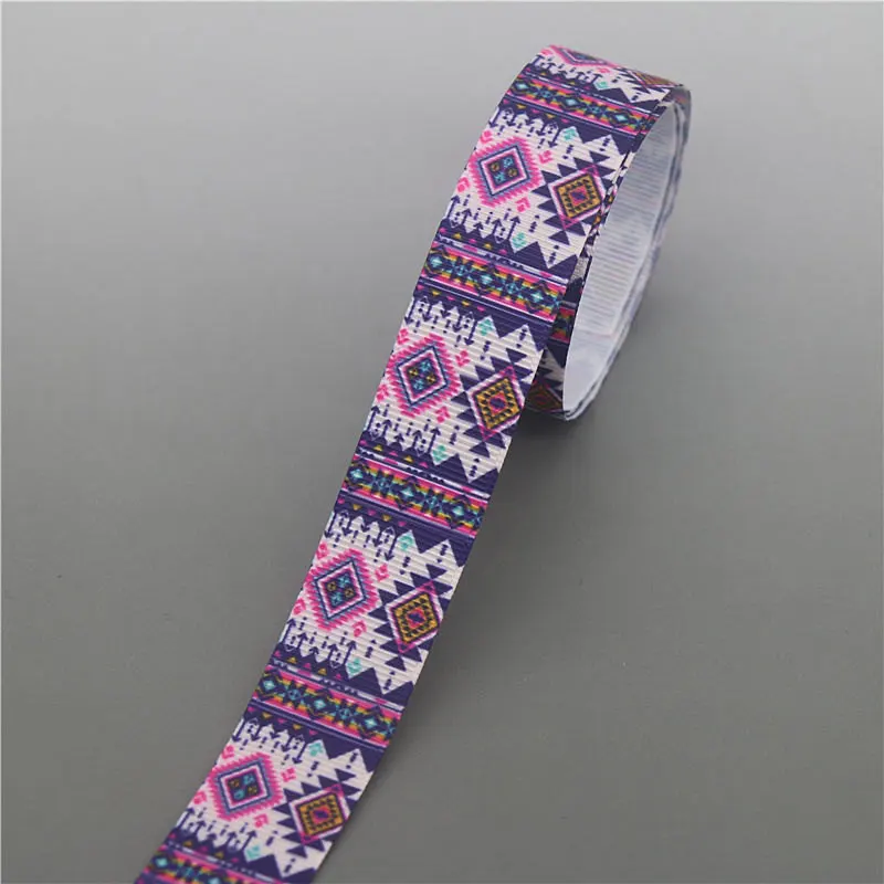 10178 DHK 10 ярдов ацтекский, племенной напечатан Grosgrain ленты ленточный аксессуар Hairbow Головные уборы украшения «сделай сам» оптом OEM B1858 - Цвет: 10178
