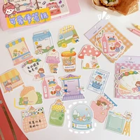25pcsset cartoon memo pad study notes plan paper memo paper handbook material message paperr planner stickers kawaii stationery