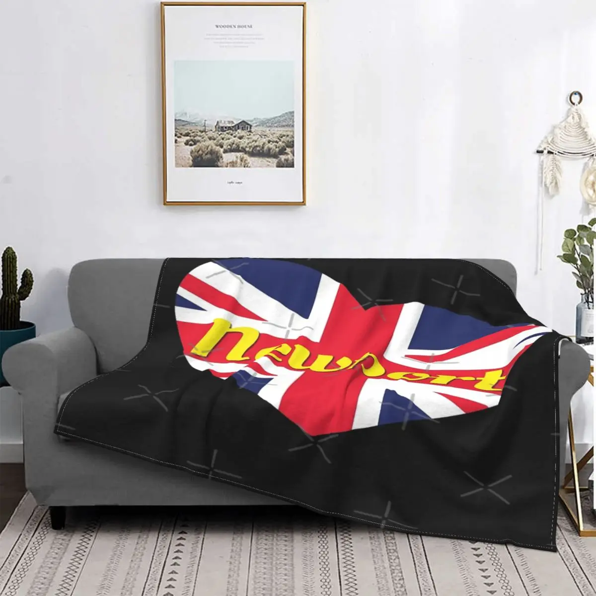 

Manta con capucha de la bandera de la Unión Británica, cobertor de ropa de cama a cuadros, para Picnic, invierno, 1 manta