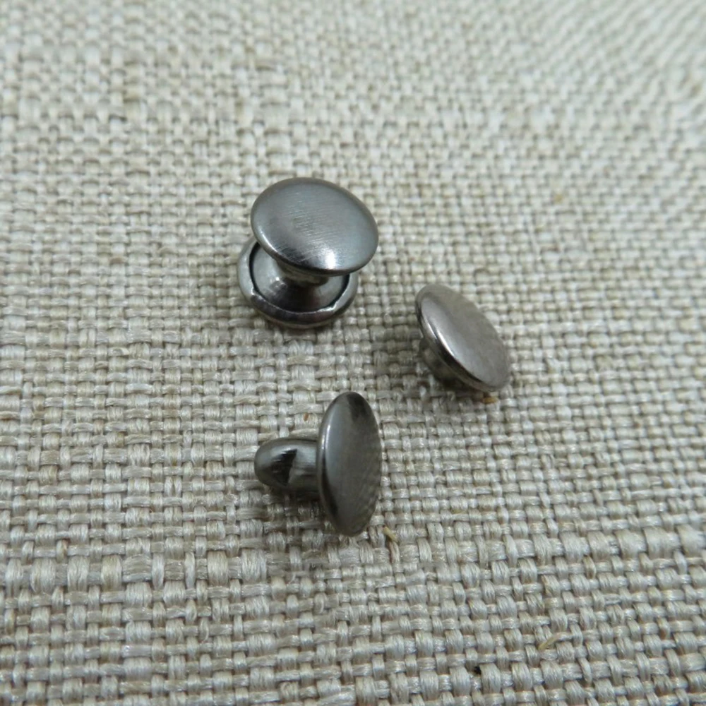 

100pcs Fixing Tools For Jackets Belts Jeans Bags Clothing Fabric Leather Craft Accessories Tools 6*6mm Rivet Nails