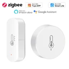 Tuya ZigBee 3.0 Датчик температуры и влажности на батарейках умный дом автоматизация безопасности Работа с Alexa Google Home