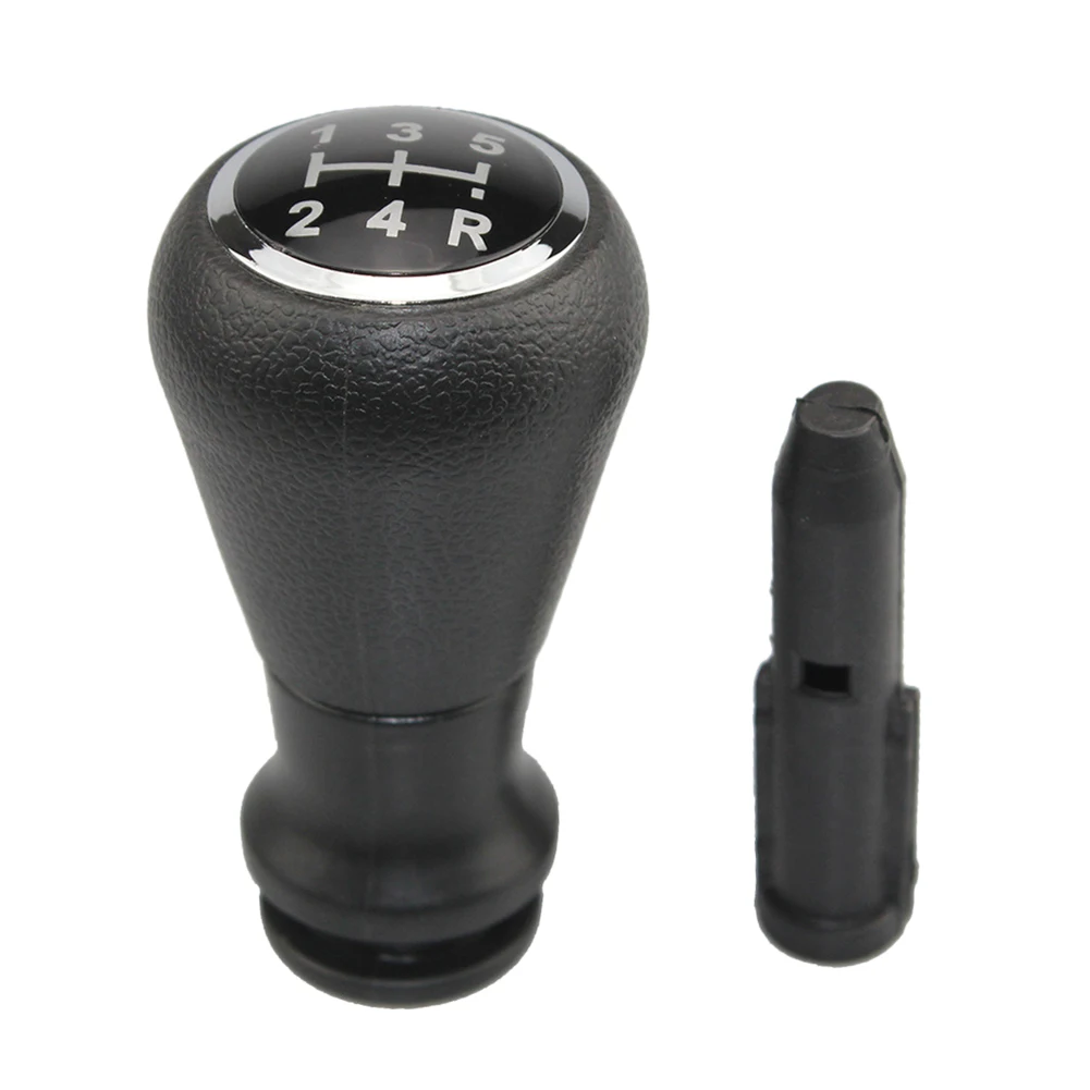 

5 Speed MT Gear Shift Knob Manual Transmission Shifter Knob Replacement for Peugeot 307 206 207 Citroen C1 C3 C4 Adapter