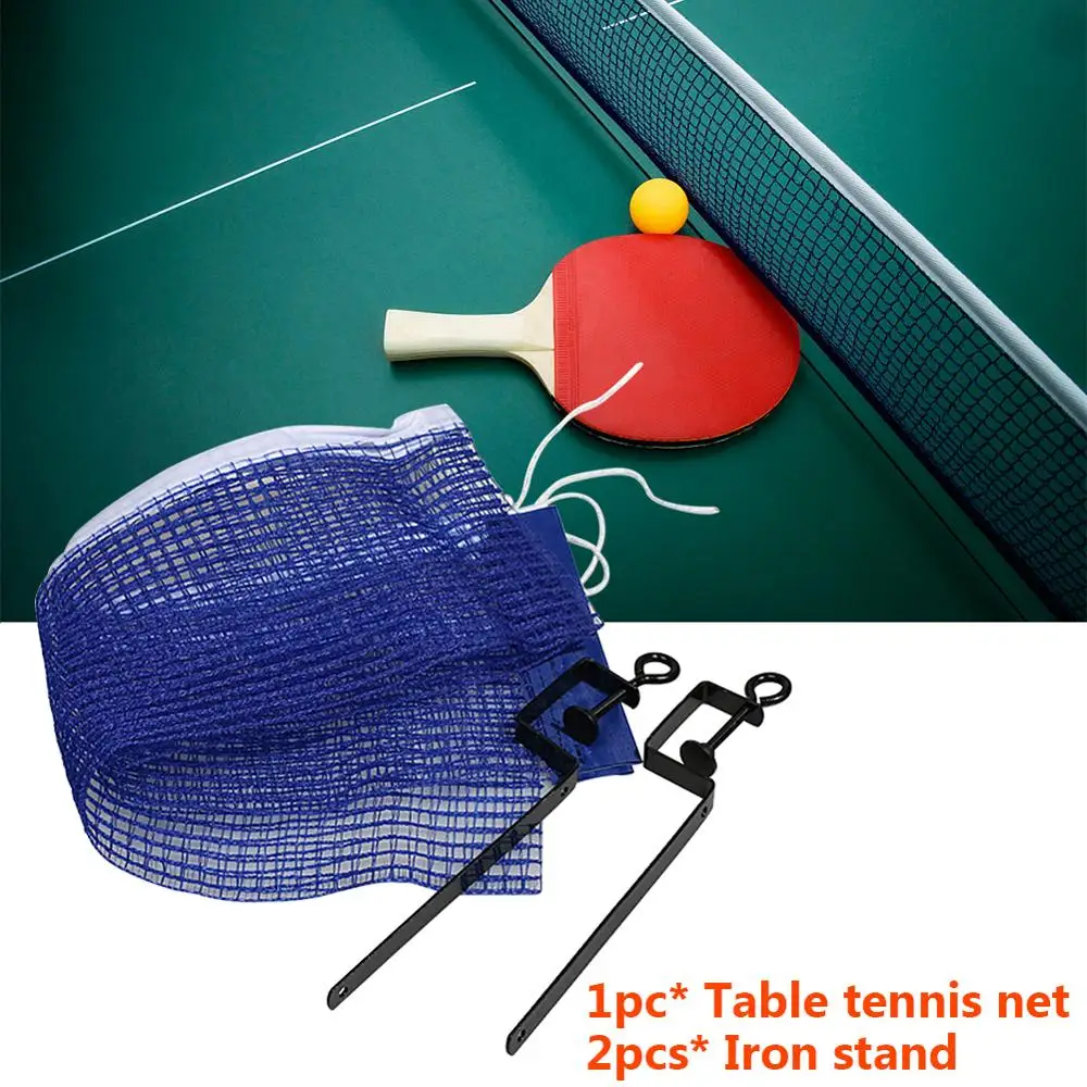 

Portable Simple Ping-Pong Sports Post Net Rack Table Tennis Net Metal Mounting Bracket Set Ping Pong Table Net Replacement