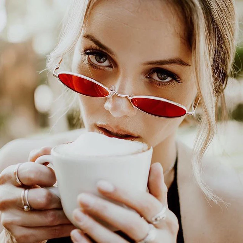 

Men Sunglasses Metal Frame Luxury Sunglasses for women Oval classic outdoor Fashion Retro Style Brand Designer De Sol Mujer