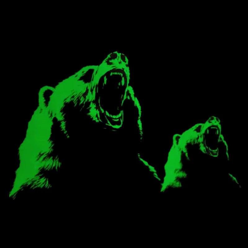 

Bear Patches Luminous Apparel Accessories DIY Clothing Thermal Transfer Paper Iron Ons Sticker for Clothes Fluorescence Patch