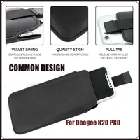 casteel pu leather case for doogee n20 pro s58 pro pull tab sleeve pouch case cover