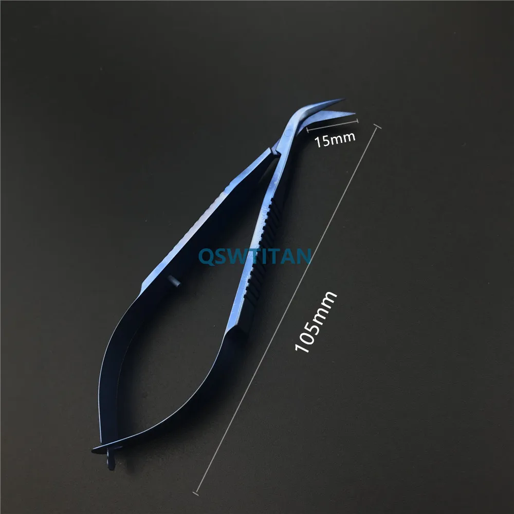 1pcs 105mm Titanium Castroviejo Keratoplasty Scissors ophthalmic surgical instrument | Eyelid Tools