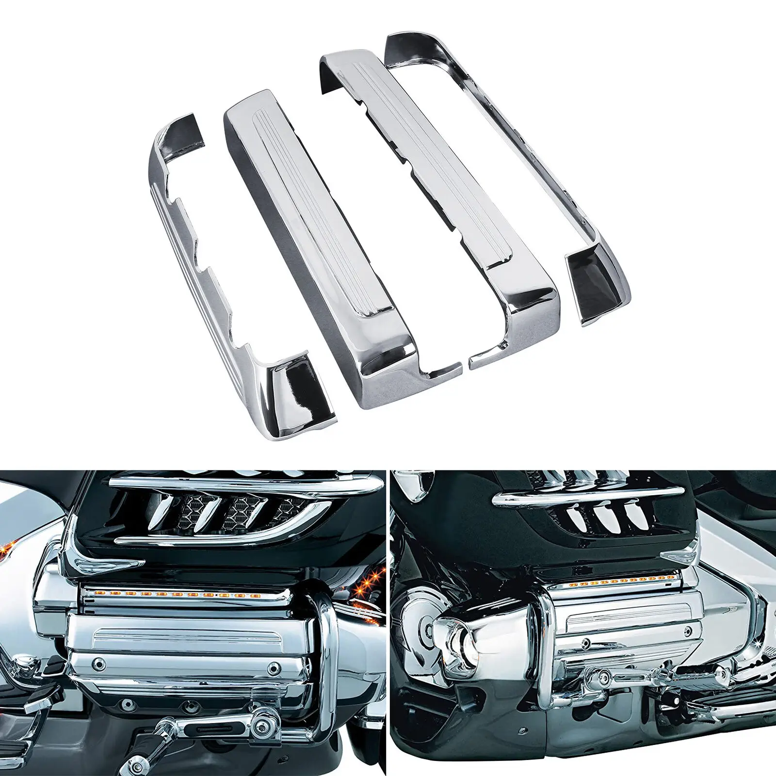 

Хромированные крышки клапанов освещения для Honda Goldwing GL1800 2001-2017 F6B 2013-2017