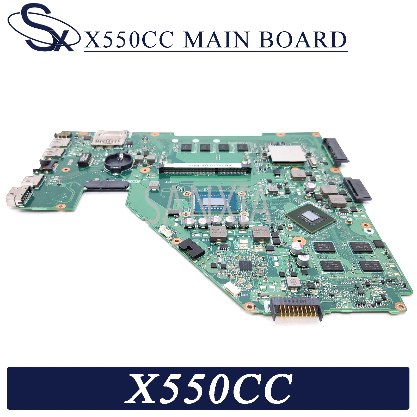 kefu x550cc laptop motherboard for asus x550c a550c x550cl r510c original mainboard 4gb ram i3 3217u gt720m free global shipping