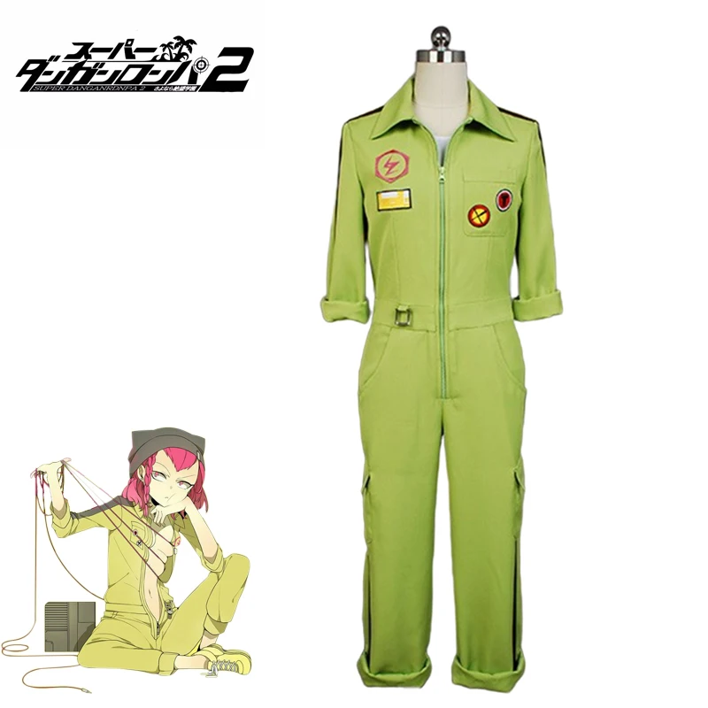 

DanganRonpa 2 Anime Cosplay Super Kazuichi Souda Cosplay Costume Full Set Outfit Men Women Jumpsuit Halloween Costumes Man