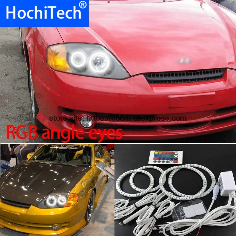 HochiTech RGB многоцветный светодиодный комплект колец ангельские глазки Halo супер