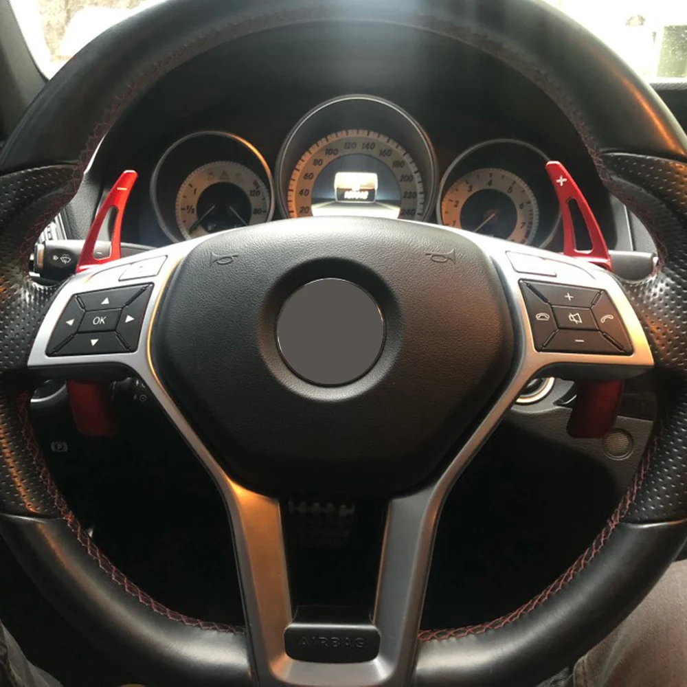 

Aluminum Car Steering Wheel Shift Paddle Shifter Extension For Benz W176 W205 W212 W222 W246 C117 W218 X156