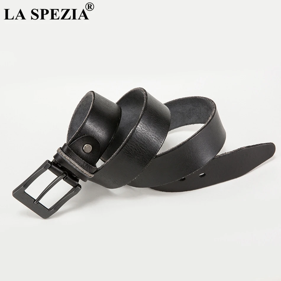 LA SPEZIA, пряжка, кожаный ремень, мужской, винтажный, черный, квадратный, ремни, мужской, Италия, натуральная кожа, Воловья кожа, классический ремень для брюк