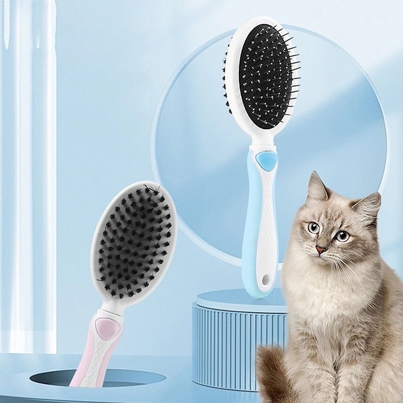 

Двусторонняя шпилька для домашних животных Bonzerpet, шпилька, инструмент для ухода за лицом домашних животных, для длинных и коротких собак