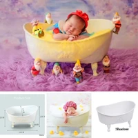 newborn photography props baby posing container baby photo bathtub infant posing shower basket creative props hot accessory